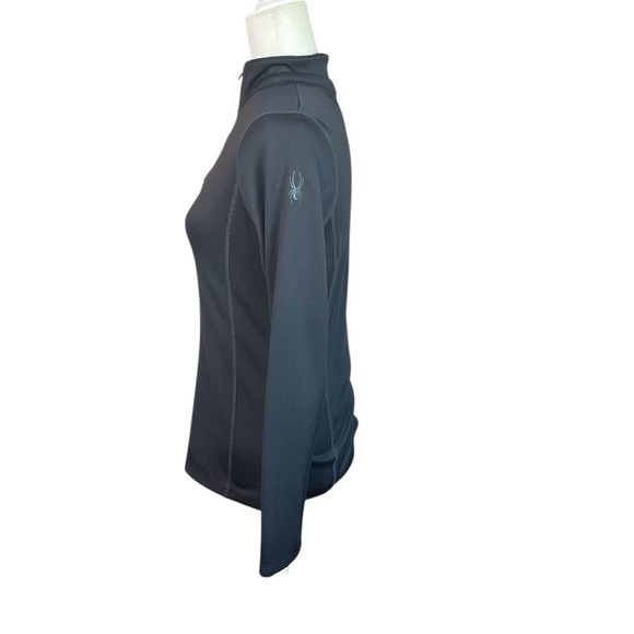 Spyder Gray Fitted Ribbed Long Sleeve Base-layer Size M - Picture 3 of 6